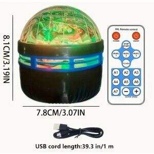 Galaxy Star Aurora Room Projector Night Light  RGB LED